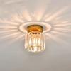 Luminária de teto nórdica corredor hall simples lâmpada lâmpada de varanda cristal moderno luz para casa lâmpada de luxo iluminação