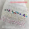 Joyería de Arte de Uñas Mariposa de Cristal Colorida Transparente Estéreo Blanco Champaña Rosa Planos Diamante DIY Accesorios de Diamante para Uñas Portátiles