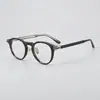 Montura de gafas ovalada lisa tallada Ptolemy48 misma Dinastía Tang E-083 se puede equipar con grado de luz azul