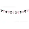 Decoración de Bandera para Fiesta de Cumpleaños de Halloween Fantasma Calavera Bandera de Fiesta de Cumpleaños Decoración de Fiesta de Cumpleaños de Halloween