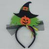 Suministros de maquillaje de Halloween de fábrica, sombrero de calabaza con cara sonriente, hebilla para la cabeza, fiesta de fantasmas, diadema de calabaza