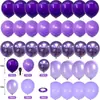 Conjunto de Balões de Látex Azul e Rosa de 12 Peças Mais Vendido Transfronteiriço, Redondo e Espessado, para Festas de Aniversário e Decorações de Casamento