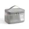Nova Bolsa de Cosméticos de Malha de Nylon de Camada Única e Dupla Portátil para Viagem Divisória para Cosméticos e Artigos de Higiene Pessoal