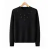 Moderna y elegante blusa de invierno gruesa y cálida de cuello medio para madres, suéter cálido versátil todo en uno de forro polar para mujeres de mediana edad y mayores