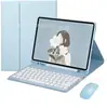 Funda Protectora para Tableta iPad Mini 6 Carcasa Mini 234567 Teclado Bluetooth Inalámbrico Funda de Cuero Tapa Redonda