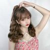 Verano nueva peluca para mujer pinza de agarre coleta alta juguetona coreana cabello largo y rizado marrón natural trenza coleta al por mayor