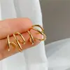 Diseño de Nicho Sentido Abstracto Arete de Oreja Aguja de Plata s925 Celebridad de Internet Temperamento Sentido Avanzado Aretes de Presión para Mujeres