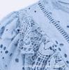Exportación Transfronteriza Ropa de Mujer Otoño 2025 Nuevo Estilo Europeo y Americano Moda Blusas con Cortes Bordadas 8741231