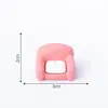 Muebles creativos de sofá para sala de estar de casa de muñecas rosa, accesorios de decoración DIY para paisajes en miniatura, piezas de exhibición en miniatura