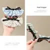 Pinza de Plátano Estilo Falda Dulce Retro con Lazo para Mujer, Pinza de Cola de Caballo de Alta Gama, Pinza Vertical, Pinza para Medio Recogido, Accesorio para el Cabello Muy Hermoso