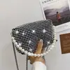 Bolso de diamante brillante para mujer 2023 nuevo simple moda gran capacidad portátil hombro bandolera bolso almohada de diamantes moda