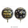 NUEVO FELIZ AÑO NUEVO globo de película de aluminio globo de dibujos animados globo de decoración de fiesta globo de decoración de AÑO NUEVO