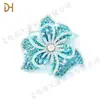 Nuevo parche de flor de seis pétalos con lentejuelas de pedrería para zapatos, sombrero, decoración de flor, accesorios de ropa para muestra, al por mayor