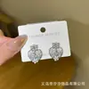 Coleção de Brincos Exquisitos e Luxuosos, Brincos com Design de Flor de Pérola, Coração e Laço, Brincos de Nicho de Alto Padrão