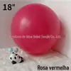 18 polegadas fosco balão festa de aniversário decoração festa de casamento quarto de casamento cerimônia de abertura set balão grande