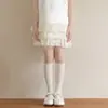 Sapatos Shang Mian Meias com Babados Infantis para Meninas Meias de Malha Finas Estilo Ballet Verão Meias de Princesa Doces Estilo Coreano Ins para Meninas