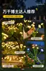 Luz decorativa solar, à prova d'água para exterior, luz de água-viva que muda de cor para pátio, varanda, jardim, gramado e iluminação de paisagem