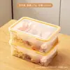 Caja de almacenamiento para refrigerador doméstico carne fresca congelada alimentos Anti-sabor cocina grado alimenticio frutas y verduras conservación caja sellada