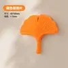 Bumper de porta de silicone criativo em formato de folha, amortecedor de porta de geladeira, instalação sem furos, almofada silenciosa de proteção contra colisão de porta