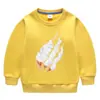 Suéter infantil de color liso para otoño e invierno, transfronterizo, estilo occidental, nuevo abrigo de invierno cálido acolchado de terciopelo para niños grandes
