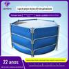 Tanque de Peixes Redondo Dobrável para Aquicultura Lona Piscina Espessada Pvc Suporte Tubo de Aço Carpa Tanque de Peixes Temporário