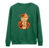 Estação independente da Amazon moda Halloween abóbora gola redonda suéter top masculino e feminino
