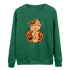 Comercio exterior Amazon moda europea y americana cuello redondo estampado Halloween patrón divertido hombres y mujeres CuCuello redondo