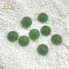 Fabricante Original Pedra Natural Aventurina Fundo Plano Superfície Curva Materiais para Acessórios de Joias DIY Aventurina Verde Semicircular