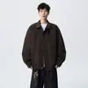 Jaqueta de lapela da moda estilo Hong Kong de alta qualidade e luxo leve para jovens, jaqueta casual estilosa para primavera e outono de 2026
