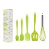 Utensílios de Cozinha de Silicone 5 Peças Tudo Incluído Peça Única Pá de Silicone Conjunto de Ferramentas para Assar DIY Conjunto de Raspadores Ferramentas para Bolo