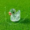 Micro-paisagem Fofa Glitter Fino Pato Amarelo Pequeno Boneca Acessórios Decorativos DIY Mini Ornamento de Mesa