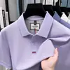 Camisa Polo para Hombre Personalizable con Logo Imprimible, Nuevo Estilo de Verano, Casual de Negocios, Sensación de Alta Gama, Camiseta de Manga Corta para Hombre de Algodón Puro