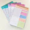 Caderno de bobina A5 transfronteiriço personalizado para estudantes, horário diário em inglês, este gerenciamento de tempo, este personalizado