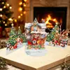Cartão de Saudação 3D Exquisito Árvore de Natal Papai Noel Criativo de Novo Produto Transfronteiriço Adequado para Decorações de Presentes de Feriado e Dia a Dia