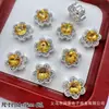 Caja Mágica Mariposa de Diamante Calabaza Corazón Flor Redonda Multicolor Ocho Agujeros Separadores Cuentas DIY Pulsera de Cuentas Accesorios para Collares
