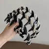 Elegante Diadema de Perlas para Mujer, Accesorio para el Cabello de Corona Alta, Diadema para la Frente, Diadema para Lavarse la Cara con Dientes, Nuevo Accesorio para el Cabello, Pinza para el Cabello