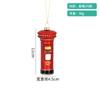 Decorações de Natal criativas carro falso mochila escolar câmera pequeno pingente vidro pintado pingente de decoração de árvore de Natal