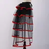 Disfraz de actuación escénica transfronterizo falda tutú con cordones media falda elástica multicolor talla única