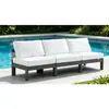 Sofá Exterior de Patio Set de Aleación de Aluminio Impermeable Protección Solar Ocio Exterior Restaurante de Té con Leche Combinación de Sofá Metálico Aluminio