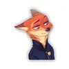 Broche de Acrílico Lindo de Dibujos Animados Estilo Ins Japonés y Coreano Insignia Judy Nick de Zootopia Corsage Pequeño Fresco
