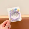 Elásticos de Cabelo Dopamina de Verão para Crianças, Elásticos de Borracha Fofos de Alta Elasticidade Duráveis para Meninas, Cordas de Cabelo para Rabo de Cavalo, Elásticos para Coque