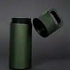 Mango de aleación de aluminio Contenedor impermeable con logotipo personalizado, Lata de almacenamiento sellada para exteriores color verde militar, Almacenamiento metálico a prueba de humedad para camping