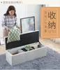 Banqueta para Cambiar Zapatos de Tela Zapatero Taburete para Sentarse a Ponerse Zapatos Sofá Doméstico Almacenamiento Rectangular Taburete Banco para Vestidor Cama