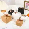 Caja de Papel Inferior Estilo Nuevo Pastel Pastelería Occidental Cinta Lazo Caja de Tarjetas Hecho a Medida Moda Caja de Regalo Empaque