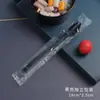 Colher Descartável de Cabo Longo Plástico Colher Longa para Levar Embalada Separadamente Chá de Leite Shouxian Grama Sopa Doce Colher Pequena Transparente