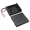 Caixa de Pilhas AA com 4 Compartimentos e Interruptor, Caixa de Pilhas AA com 4 Compartimentos, Tampa e Interruptor, Suporte de Pilhas 6V com 4 Posições Conectadas em Série