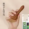 Herramienta Gua Sha Pequeña con Forma de Pezuña de Sándalo Morado para Rostro, Ojos y Cuerpo, Raspador de Cuerno para Masaje de Cabeza