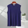 Chaleco Casual de Verano para Hombre, de Modal, Cuello Redondo, sin Mangas, Talla Grande, Color Sólido, Chaleco de Modal para Hombre