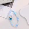 Pulsera de Cuentas de Hello Kitty Linda de Dibujos Animados Adecuada para Fundas de Teléfono, Cordón Corto Versátil de Moda para Mujer