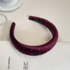 Diadema de Gipsófila con Pedrería Nueva Estilo Coreano Diadema de Esponja Versátil para la Parte Superior de la Cabeza Clip de Pelo de Presión para Temperamento Femenino